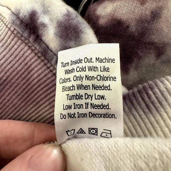 1981 Retro Vintage Look Viacom MTV Tie Dye Sweatshirt Women's Small - Picture 7 of 9